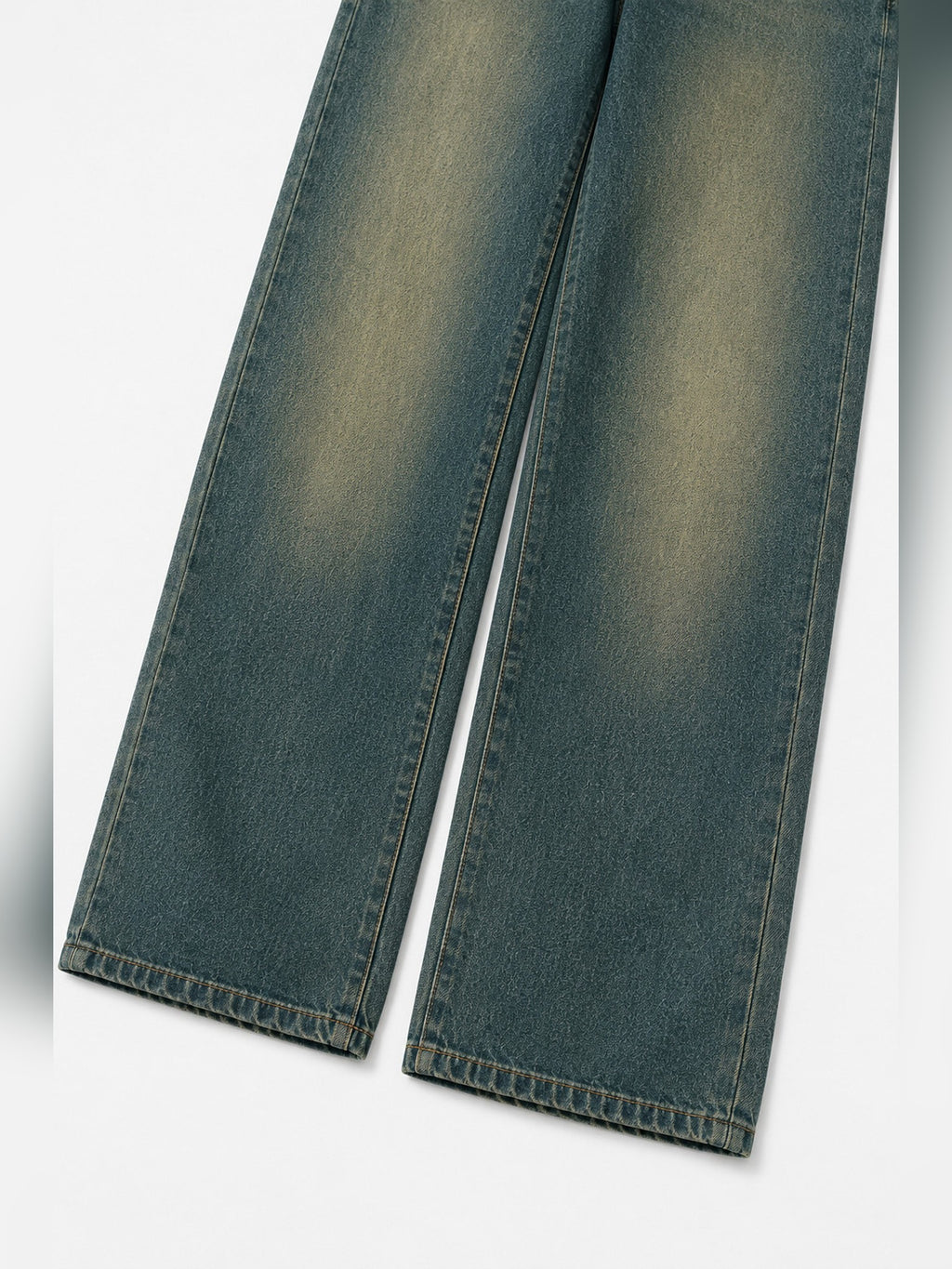 Men's Baggy Jeans — Sand Green
