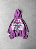 Lave 63 puff-print oversized hoodie — detail