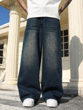 Men's Wide-Leg Jeans — Midnight Fade