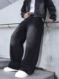 Men's Straight-Leg Jeans — Faded Black