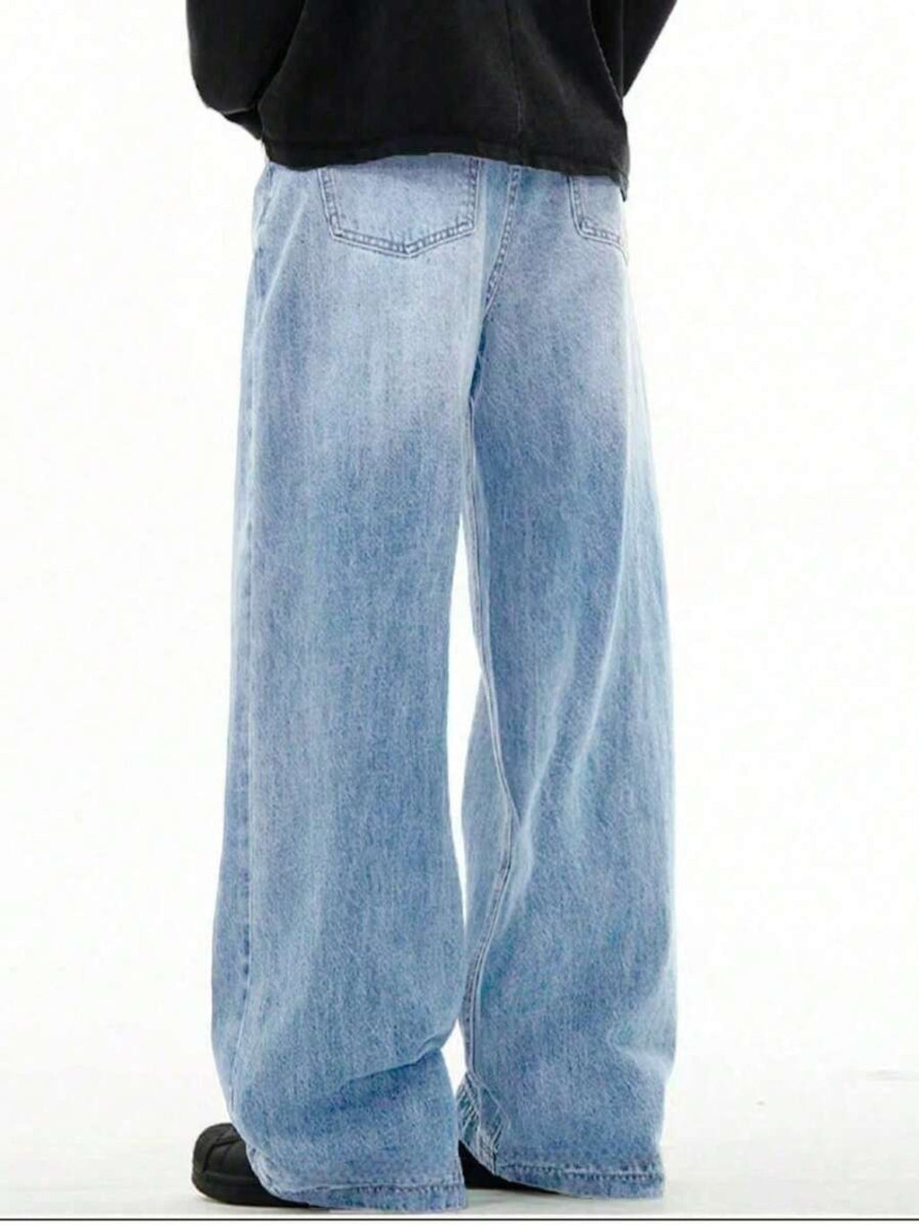 Men's Straight-Leg Jeans — Pale Blue