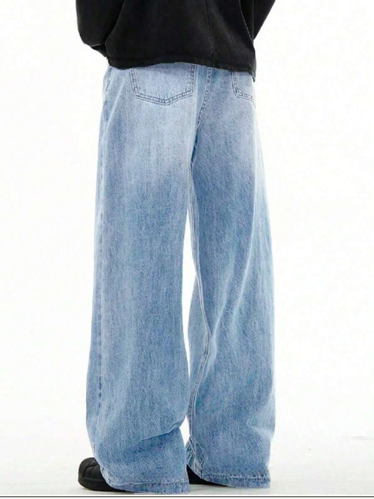 Men's Straight-Leg Jeans — Pale Blue