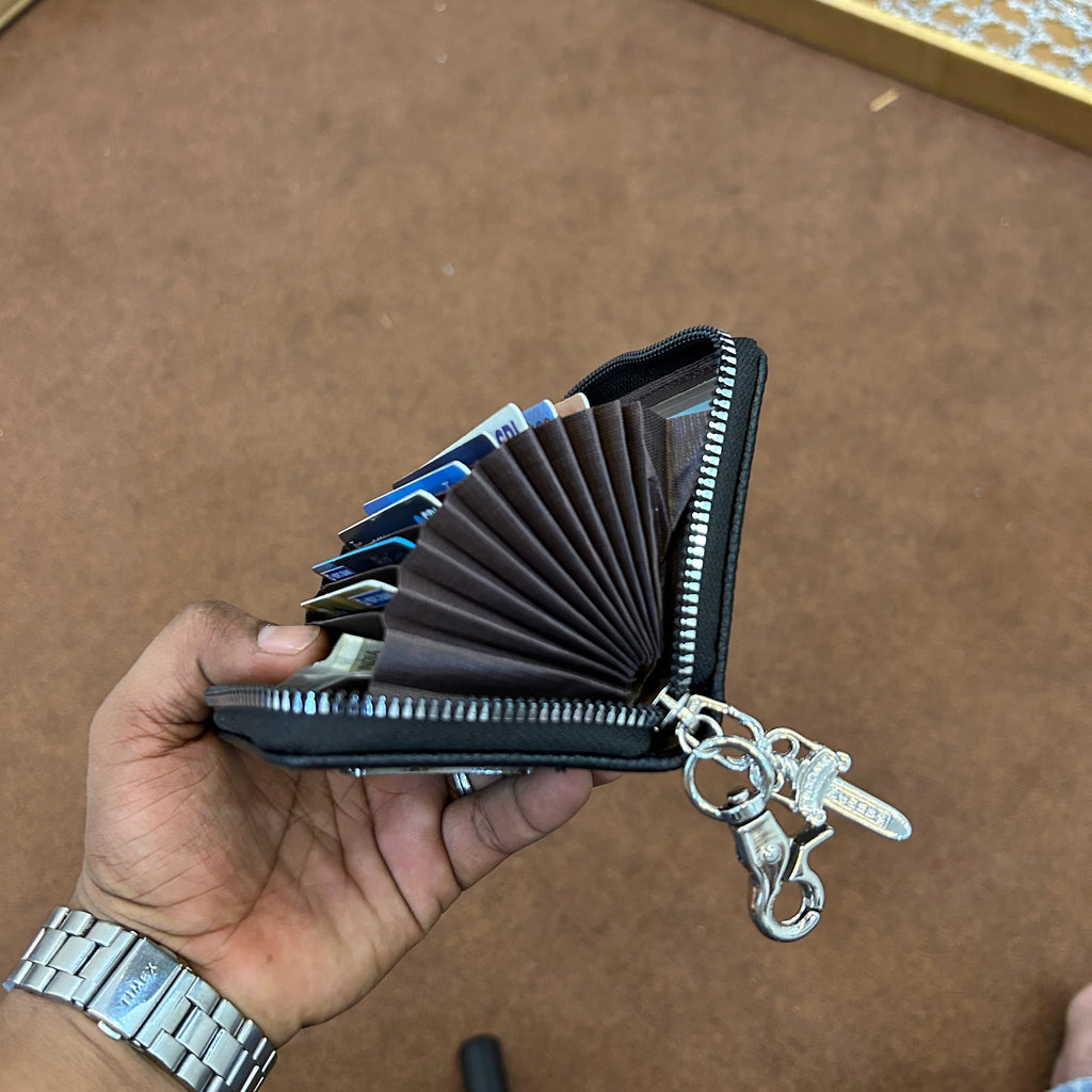 Dagger chain wallet shown in full