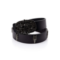 Blackout Studded Leather Belt