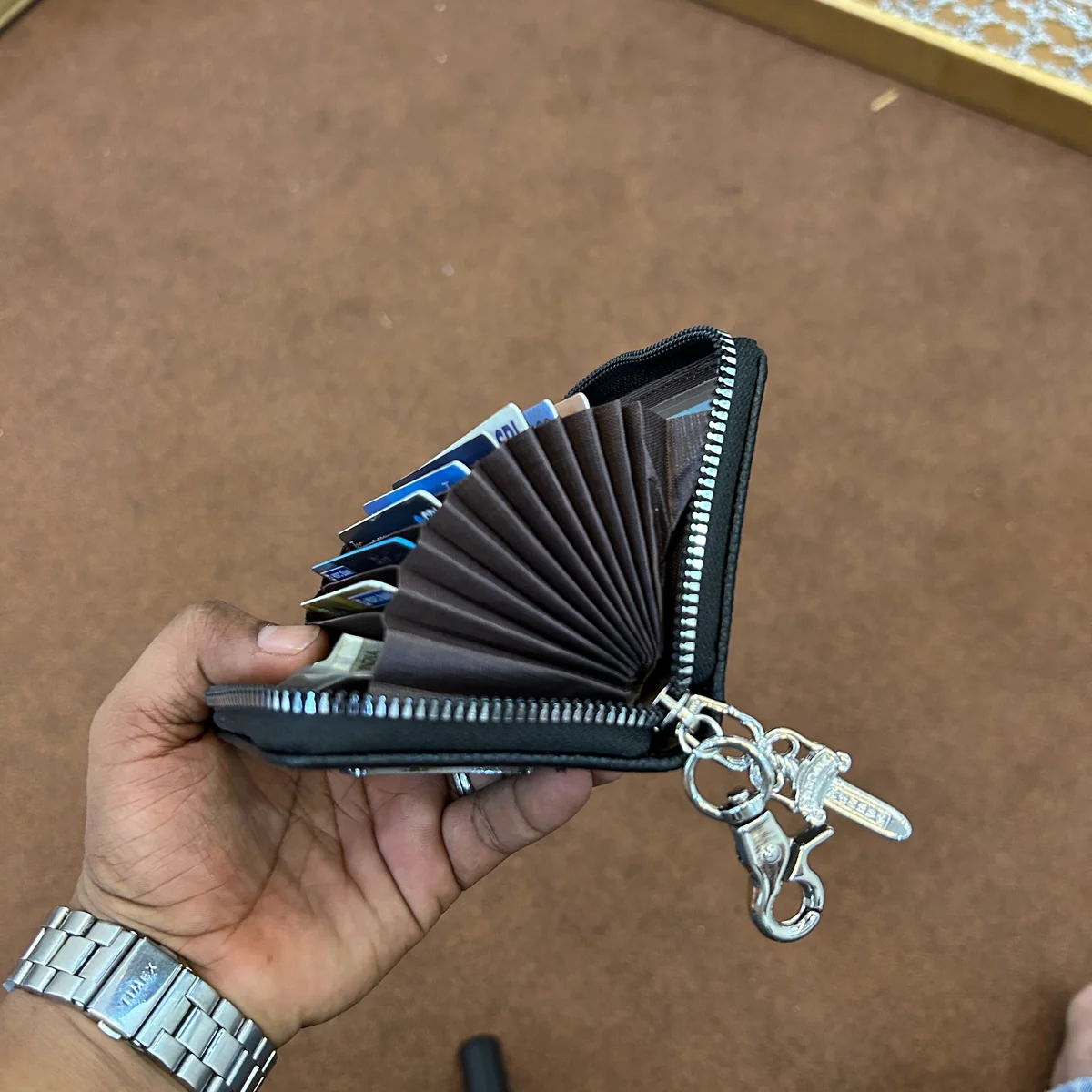 Chrome Dagger Chain Wallet