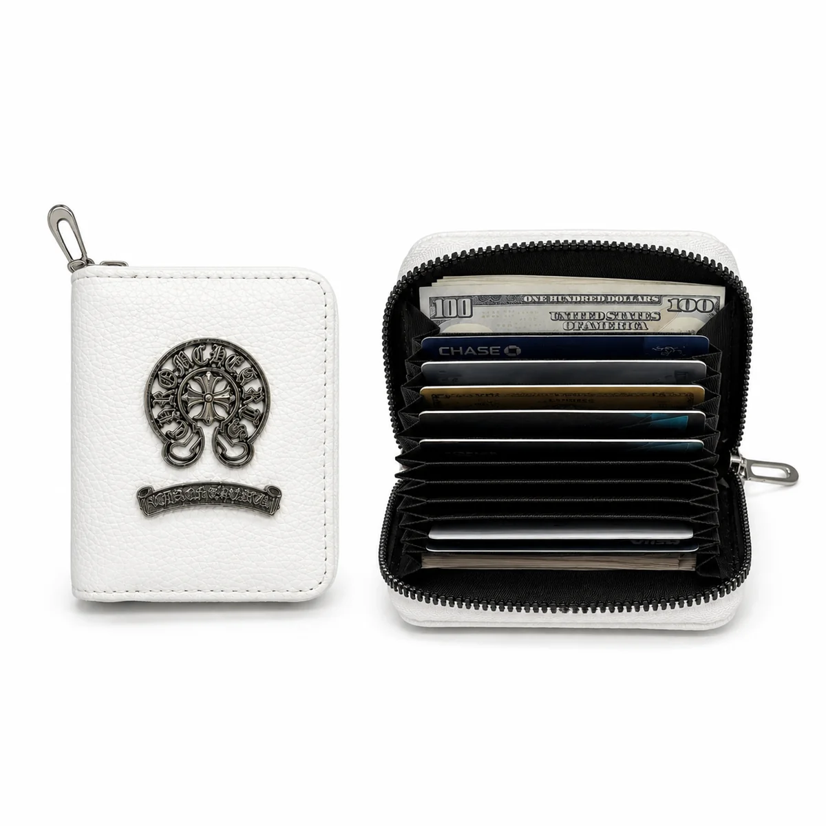Legacy Zip Card Wallet — White