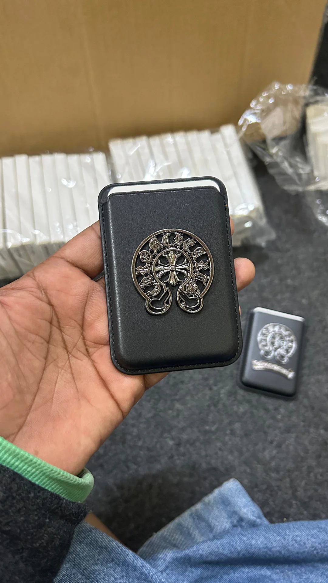 Magnetic Leather Wallet Case