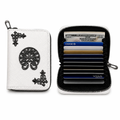 Zip-Around Card Wallet — Bone White