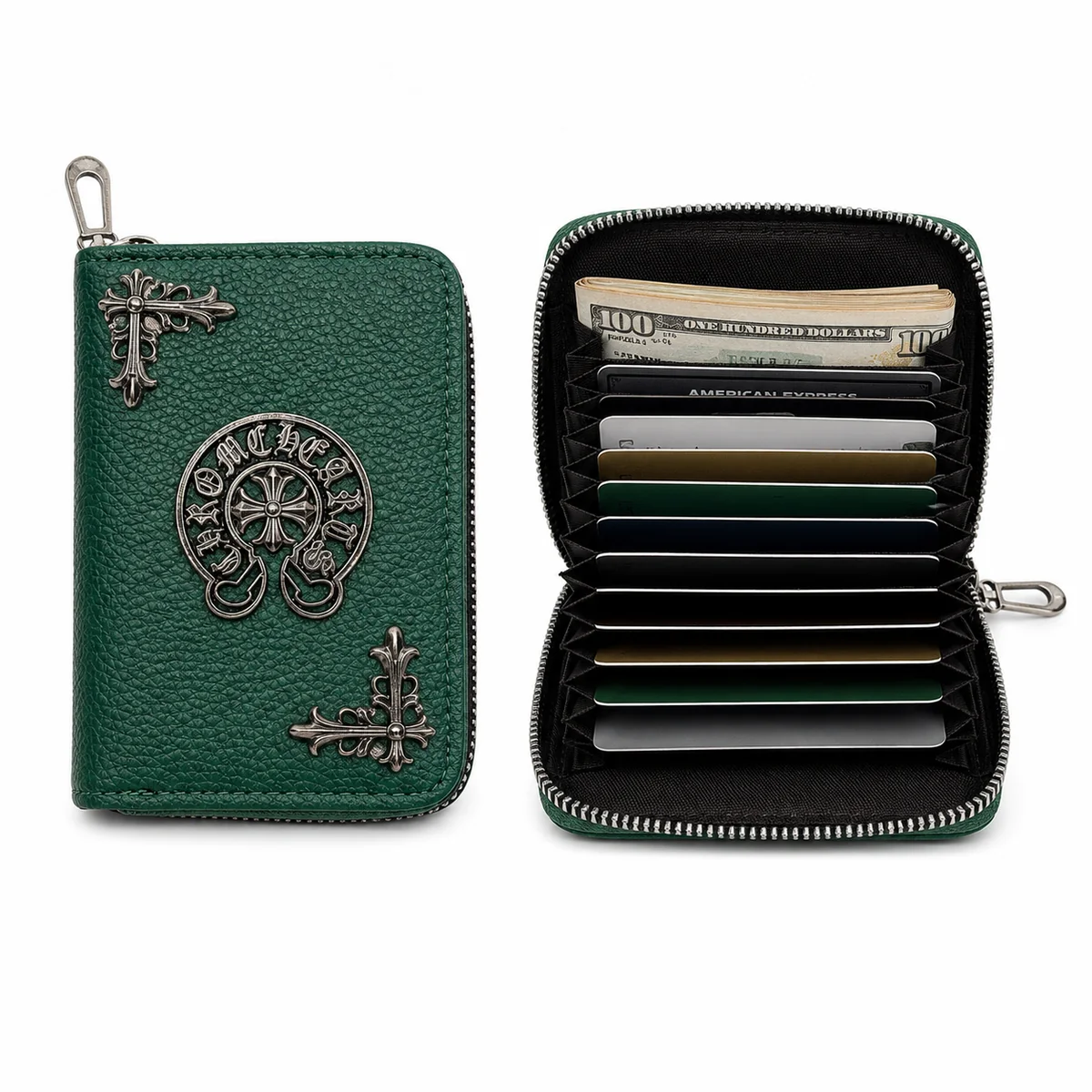 Zip Multi-Card Wallet — Emerald